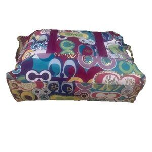 Coach Poppy Graffiti XL Weekender/Travel Bag 2 Way 22" w Hang Tag NEW COA